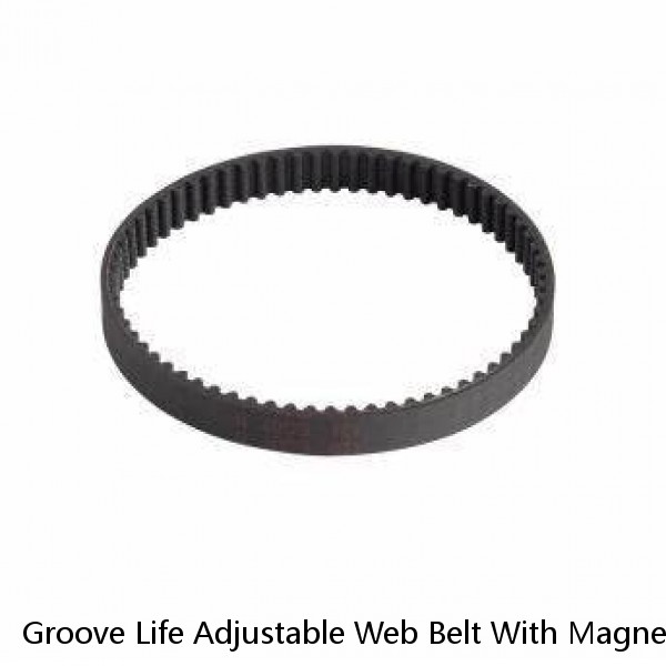 Groove Life Adjustable Web Belt With Magnetic Buckle - Deep Stone/Gun Metal