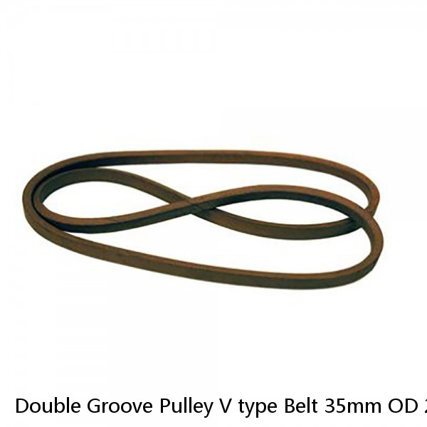 Double Groove Pulley V type Belt 35mm OD 20mm ID For Gas Engine 170F NEW #1 small image