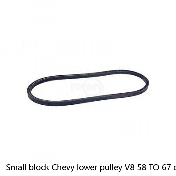 Small block Chevy lower pulley V8 58 TO 67 car truck main flat type 3/8 belt  #1 small image