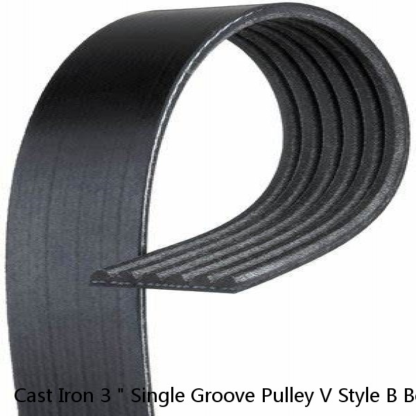 Cast Iron 3 " Single Groove Pulley V Style B Belt 5L for 1 Inch Keyed Shaft #1 image
