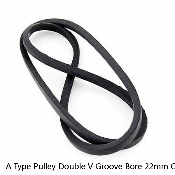 A Type Pulley Double V Groove Bore 22mm OD 60mm for A Belt Motor #1 image